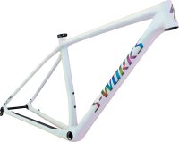 Specialized S-Works Epic Hardtail Frameset Gloss White Prismaflair/Black Holographic Reflective M