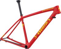Specialized Men's S-Works Epic Hardtail Frame - LTD GLOSS FLO RED / YELLOW M